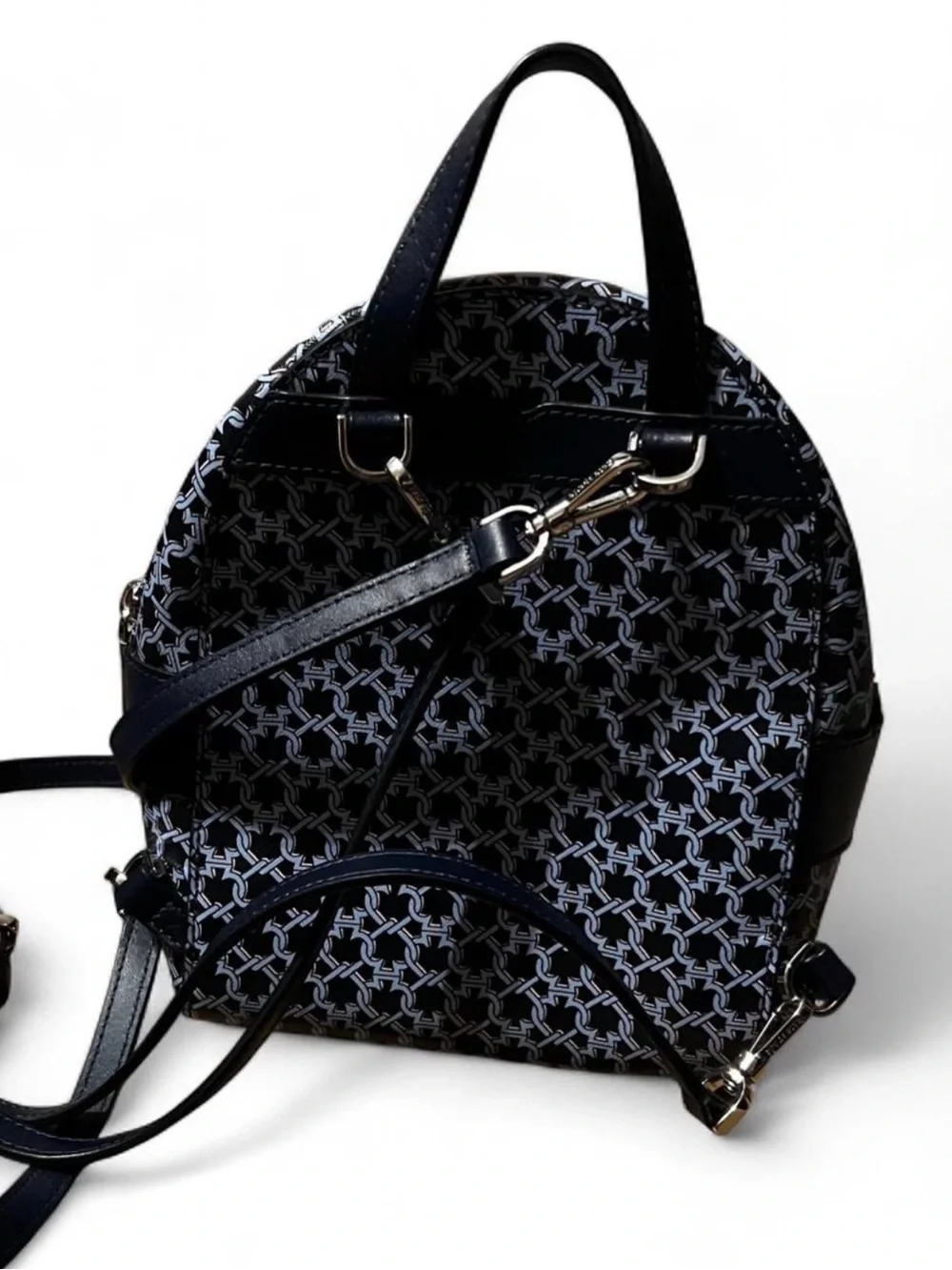 kate spade Black and White Patterned Mini Backpack